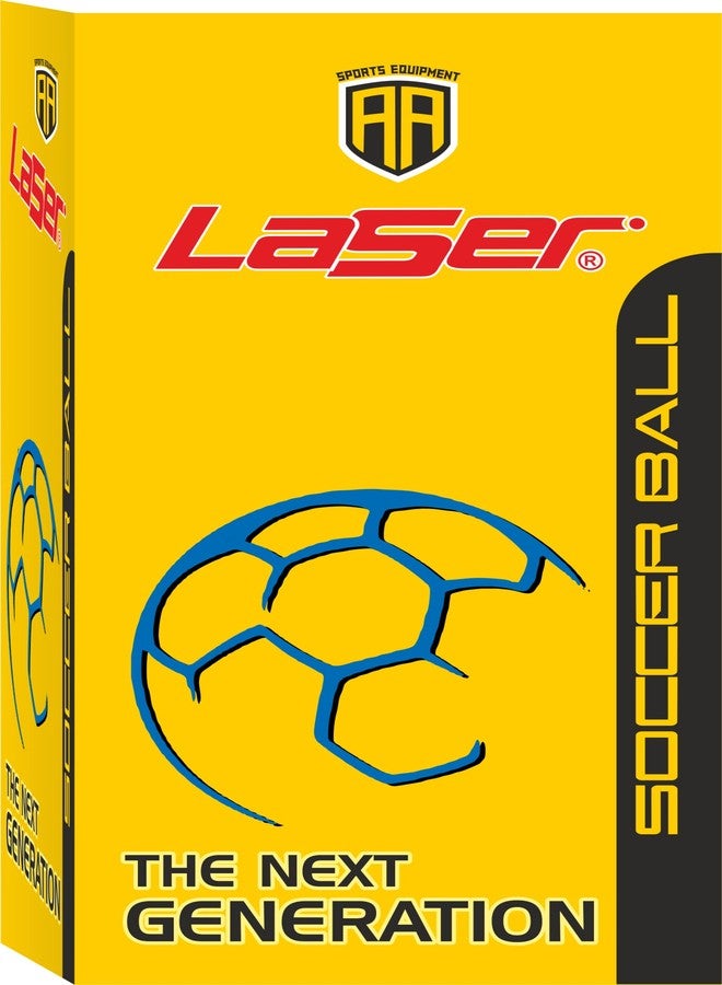 لايزر كرة قدم ليزر ماجيك مقاس 5 - كرة قدم رسمية للمباريات - مناسبة للاعبي كرة القدم من الشباب والكبار - سهلة النفخ واللعب، تتميز بتصميم متين يدوم طويلاً وكرات قدم جذابة. - Image 3